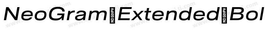 NeoGram Extended Bold Regular字体转换